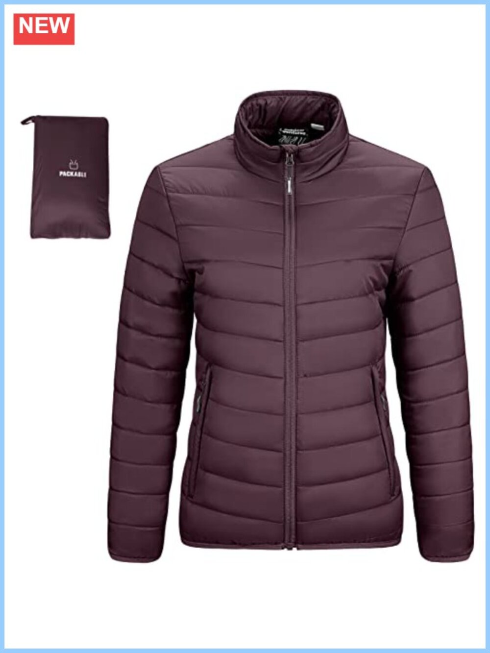 Women's Packable Puffer Jacket Quilted Lightweight Winter Coat
